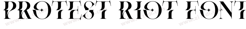 protest riot font字体转换